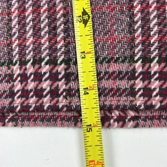 St. Bernard Plaid Gingham Cape Faux Fur Collar - Picture 9 of 10